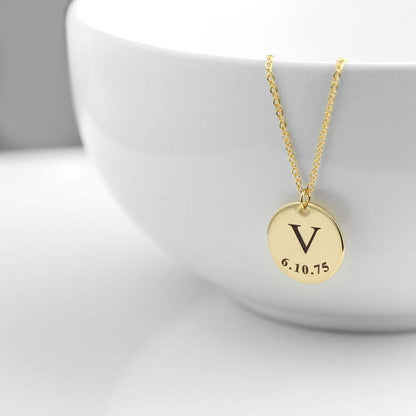 Personalised Name Disc Necklace