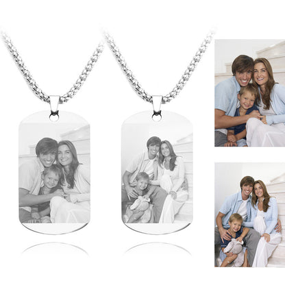 Custom Name Photo Necklace