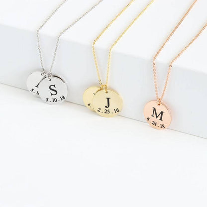 Personalised Name Disc Necklace