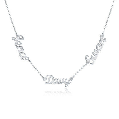 Name Custom Necklace Customize Multiple Name Necklaces