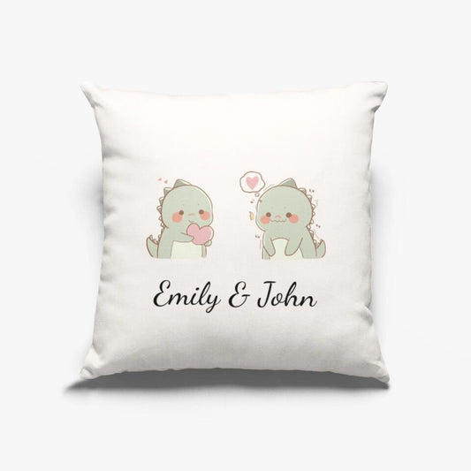 Custom Name Cute Dinosaur Pillowcase