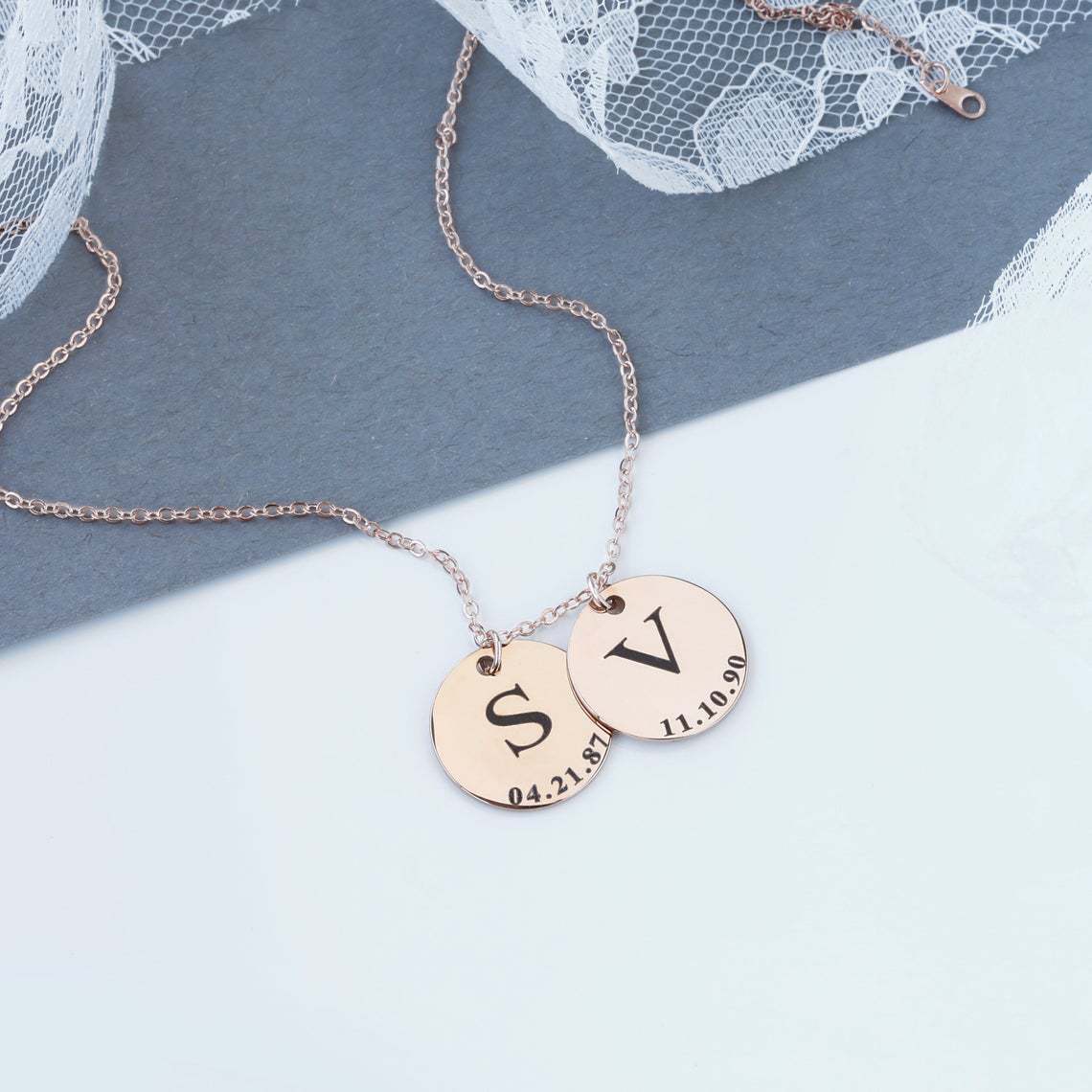 Personalised Name Disc Necklace