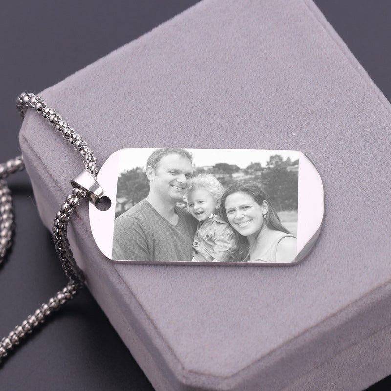 Custom Name Photo Necklace