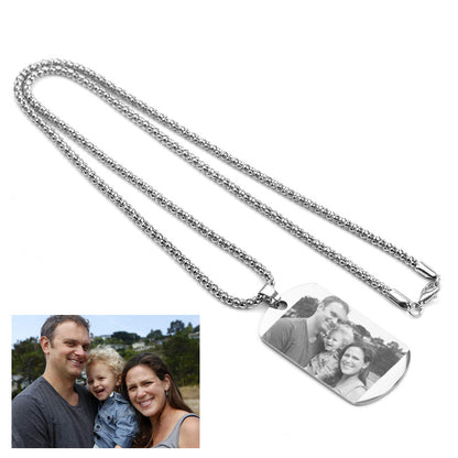 Custom Name Photo Necklace