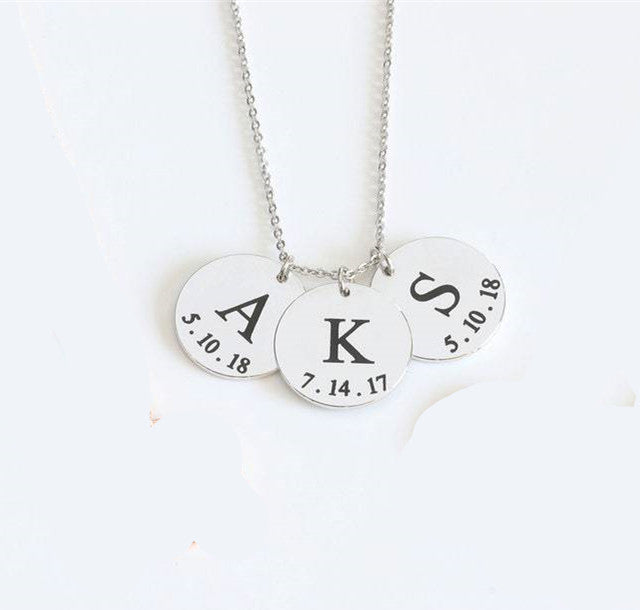 Personalised Name Disc Necklace